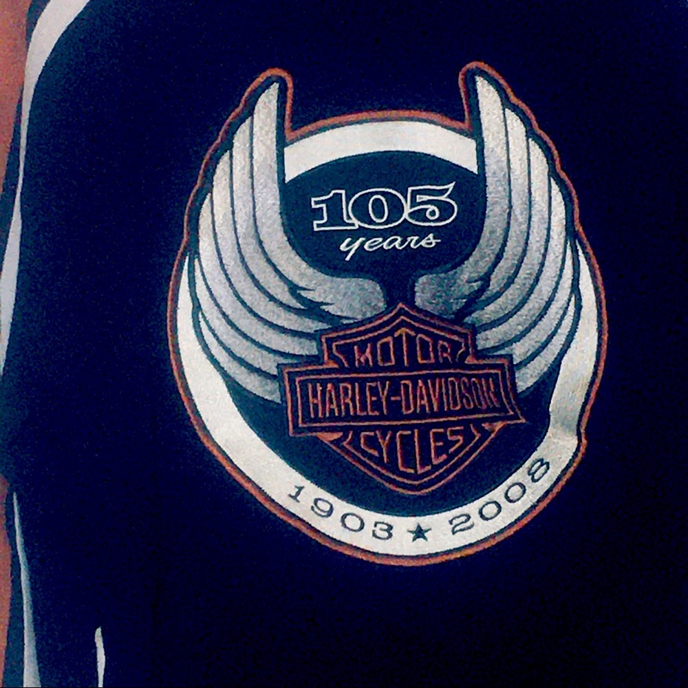 Men’s Harley Davidson thick long sleeve pull over Large ENC